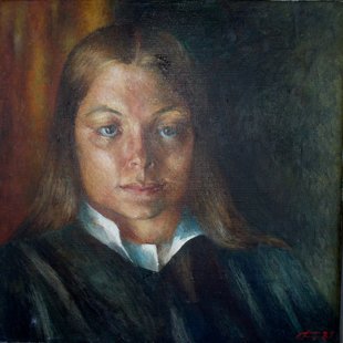 "Портрет", х/м, 50х50, 1981 год; Стоимость - 2500 у.е