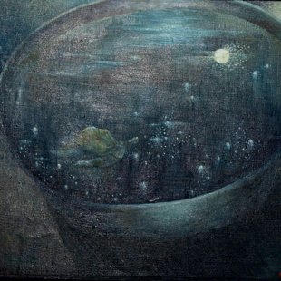 "Луна", х/м, 40х50, 1983 год; ; Стоимость - 1500 у.е
