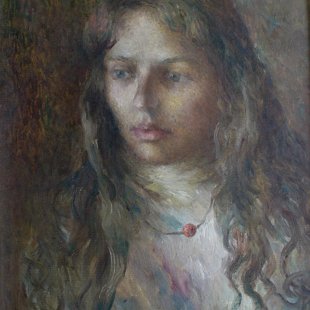 "Портрет девушки", х/м, 48х37; Стоимость - 1800 у.е