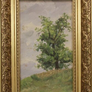 "Дерево", 25х12, к.м., 1952